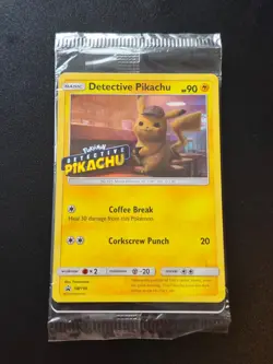 Detective Pikachu - (Stamped) Sealed SM190 Holo Promo Sun Moon Promo Pokemon NM - Image 1