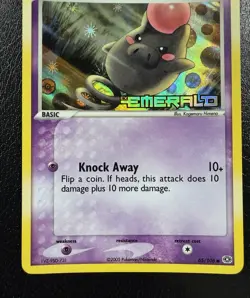 Pokemon TCG Spoink 65/106 EX Emerald Reverse Holo Stamped LP - Image 3
