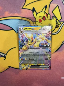 Pokemon TCG Jolteon EX 030/131 Prismatic Evolutions Stamped Promo Near Mint Seal - Image 1