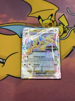 Pokemon TCG Jolteon EX 030/131 Prismatic Evolutions Stamped Promo Near Mint Seal - Image 3