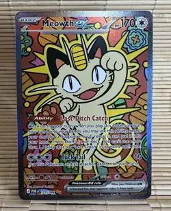Pokemon TCG Meowth EX Perfect Order Special Illustration Rare 121/088 - Image 1