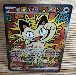 Pokemon TCG Meowth EX Perfect Order Special Illustration Rare 121/088 - Image 2