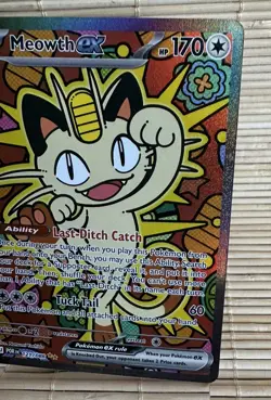 Pokemon TCG Meowth EX Perfect Order Special Illustration Rare 121/088 - Image 3