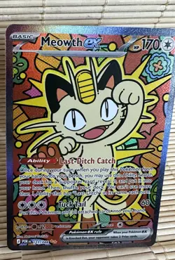 Pokemon TCG Meowth EX Perfect Order Special Illustration Rare 121/088 - Image 5