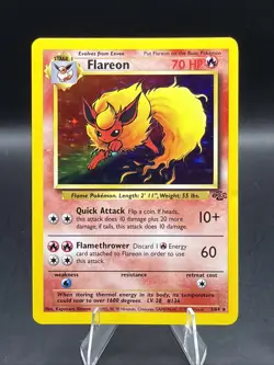 Flareon 03/64 Jungle Holo Pokemon TCG - Image 1