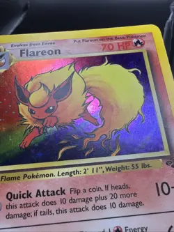 Flareon 03/64 Jungle Holo Pokemon TCG - Image 3