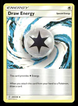 Draw Energy 209/236 Cosmic Eclipse NM/M Pokemon - Image 1