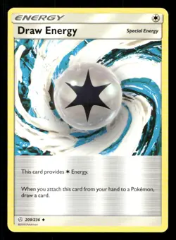 Draw Energy 209/236 Cosmic Eclipse NM/M Pokemon - Image 1