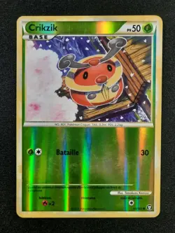 Carte Pokemon : Crikzik Holo Reverse 2011 HGSS Dechainement 65/102 VG 🇲🇫 - Image 1