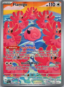 Flamigo 227/193 Paldea Evolved Pokemon TCG Holo Illustration Rare NM - Image 1