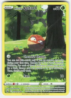 Hisuian Voltorb GG01/GG70 Holo Crown Zenith Galarian Gallery Pokemon Holo NM - Image 1