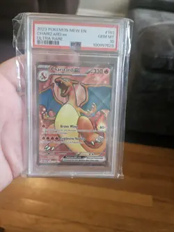 2023 POKEMON 151 ULTRA RARE FULL ART CHARIZARD EX 183/165 PSA 10 - Image 1