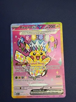 Pokemon TCG Pikachu ex 277/217 Ascended Heroes Special Illustration Rare NM+ SIR - Image 2