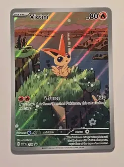 Pokemon Victini Black Star Promo SVP 208 Full Art Holo - Image 1