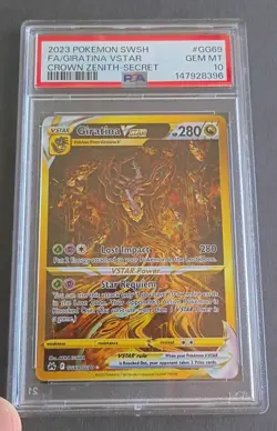 2023 POKEMON SWORD & SHIELD CROWN ZENITH SECRET FULL ART/GIRATINA VSTAR PSA 10 - Image 1