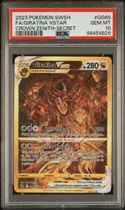 2023 POKEMON SWORD & SHIELD CROWN ZENITH SECRET FULL ART/GIRATINA VSTAR PSA 10 - Image 1
