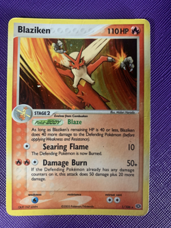 2005 Pokemon EX - Emerald Blaziken #1 Holo HP - Image 1
