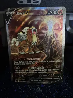 Pokemon Entei V Ultra Rare Full Art Holo Crown Zenith Galarian Gallery GG36/GG70 - Image 1