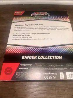 Pokemon TCG Scarlet & Violet Prismatic Evolutions Binder Collection New & Sealed - Image 2