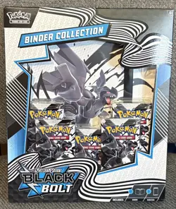 POKEMON TCG SCARLET & VIOLET BLACK BOLT BINDER COLLECTION NEW SHIPS ASAP - Image 1