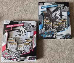 Pokemon Black Bolt & White Flare Binder Collection Boxes - Factory Sealed - Image 1