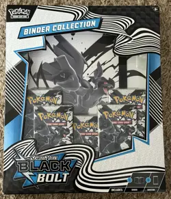Pokemon TCG Scarlet & Violet Black Bolt Binder Collection Box Factory Sealed - Image 1