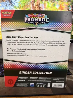 Pokemon TCG Prismatic Evolution Binder Collection Brand New Factory Sealed - Image 3