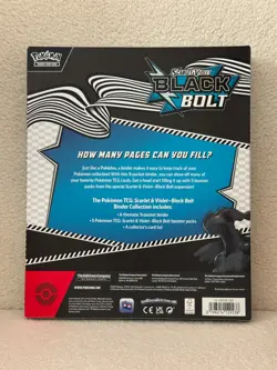 Pokemon TCG - Binder Collection Box Black Bolt - SEALED - Image 2