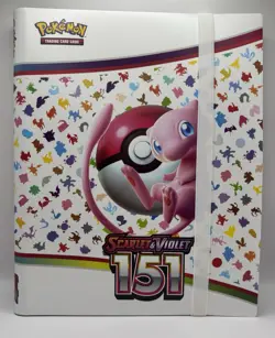 Pokemon TCG: Scarlet And Violet - 151 Binder Collection Mew Binder Only Unused - Image 1