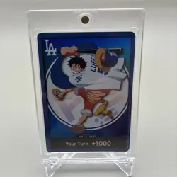 2026 ONE PIECE x LOS ANGELES DODGERS MONKEY.D.LUFFY DON CARD PROMO 7/2/26 - Image 3