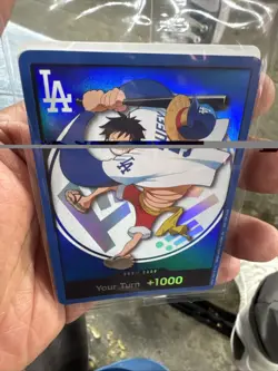 2026 ONE PIECE LA DODGERS MONKEY D LUFFY DON CARD PROMO 7/2/26 IN HAND! SEALED - Image 1