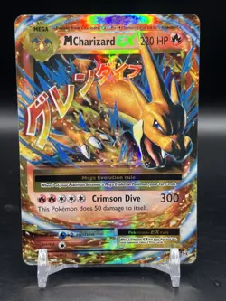 M Charizard EX 13/108 Pokemon XY Evolutions Holo Rare Mega English NM - Image 1