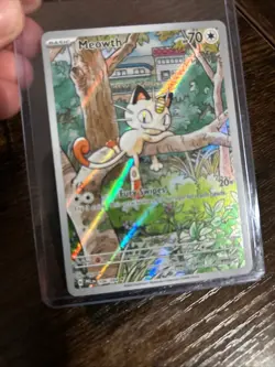 Meowth 106/094 Illustration Rare Phantasmal Flames Pokemon Card TCG NM/Mint - Image 2