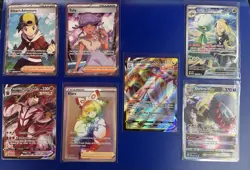Pokemon TCG Lot 7 Cards Cynthia's Roserade, Ethans Adventure, Tulip, Rainbow NM - Image 1