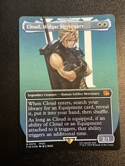 Cloud, Midgar Mercenary (Borderless) Final Fantasy Foil - Image 1