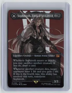 FINAL FANTASY #382 Sephiroth, Fabled SOLDIER (0382) (Borderless) Foil - Image 1