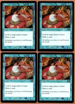 MTG Magic The Gathering 4x Peek - Odyssey - (ODY) #91 Blue Instant LP - Image 1