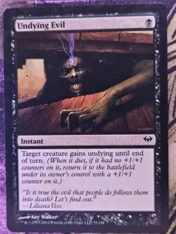 Undying Evil 77 Common Dark Ascension Magic: The Gathering Lightly Played - Image 1