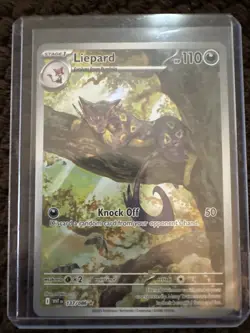 Pokemon TCG Liepard 137/086 White Flare Holo Illustration Rare Scarlet Violet - Image 1