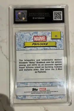 Topps Marvel Chrome 2024 Psylocke /5 Red Wave - Image 2