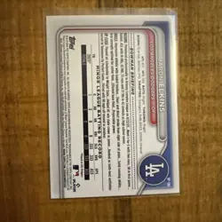 2024 Bowman - Prospects Jaron Elkins #BP-106 Green Pattern /99 (RC) - Image 3