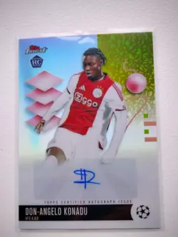 2025-26 Topps Finest UCC Don-Angelo Konadu Rookie Autograph Auto Ajax U165 - Image 1