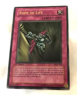 Yugioh Rope of Life Pharaonic Guardian 1st Edition Ultra Rare PGD-105 Konami - Image 1