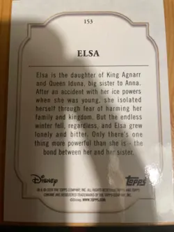 Topps Disney Chrome 2024 Elsa Frozen purple refractor card Numbered /199 - Image 2