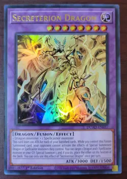 YuGiOh Secreterion Dragon DUAD-EN037 Ultra Rare 1st Edition - Image 1