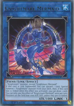 Yugioh Knightmare Mermaid FLOD-EN043 Rare NM x3 Play Set - Image 1
