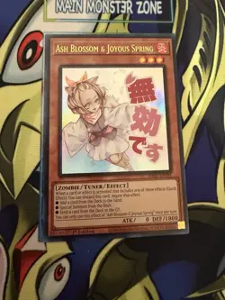 Yugioh! Ash blossom & joyous spring ultra stamp RA05-EN091 NM - Image 1
