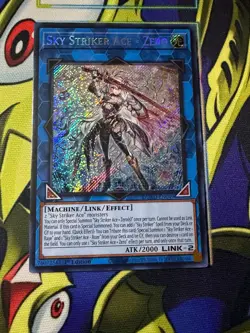 Yu-Gi-Oh! Sky Striker Ace=Zero DUAD-EN049 1st Ed Secret Rare NM - Image 1