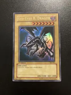 Yugioh: Red-Eyes B. Dragon - SDJ-001 - 1st Edition - Lightly Played - Image 1