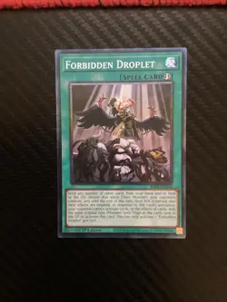 Yugioh Forbidden Droplet RA01-EN064 Prismatic Collector's Rare 1ST ED NM - Image 1
